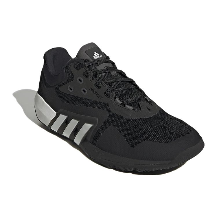 adidas Дропсет Черно-бело-серые Унисекс Кроссовки Основной черный Облачно-белый Серый-шесть GW3905