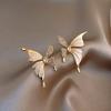 Small And Exquisite Liquid Butterfly Stud Earrings Women'S Light Luxury High-End Temperament Earrings French Niche Unique Earrings