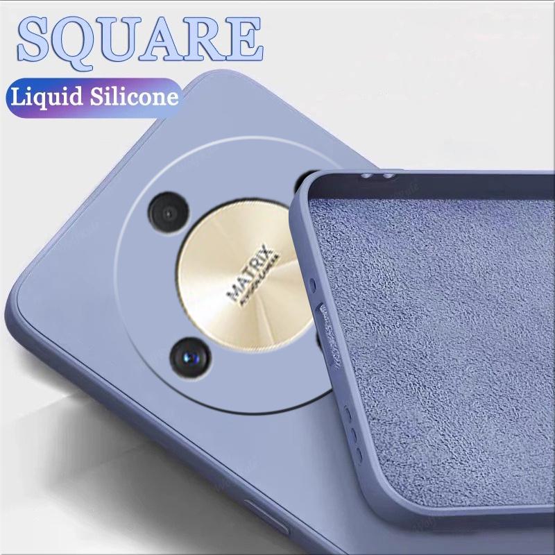 Чехол-накладка для Honor Magic 6 Lite Huawei Honor Magic 6 Lite Capas Противоударный Жидкий Силикон Мягкий Fundas Honor Magic 6 5 4 Lite