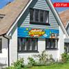 Happy Birthday Yard Banner, Birthday Boy's Party Design, Polyester Outdoor Birthday Anniversary Wedding Decoration