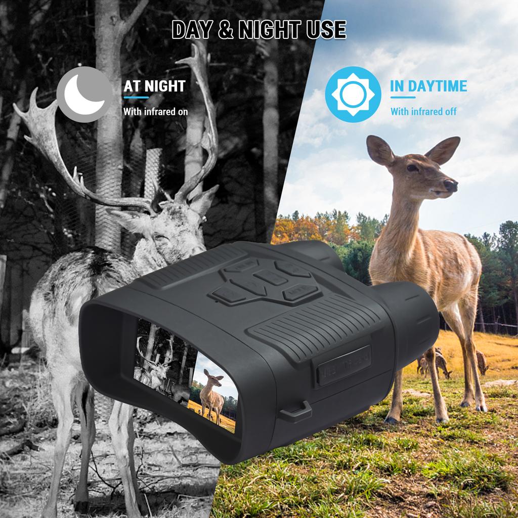 Night Vision Goggles 4K Infrared Night Vision Binoculars Anti-shake Night Vision Device with 32GB