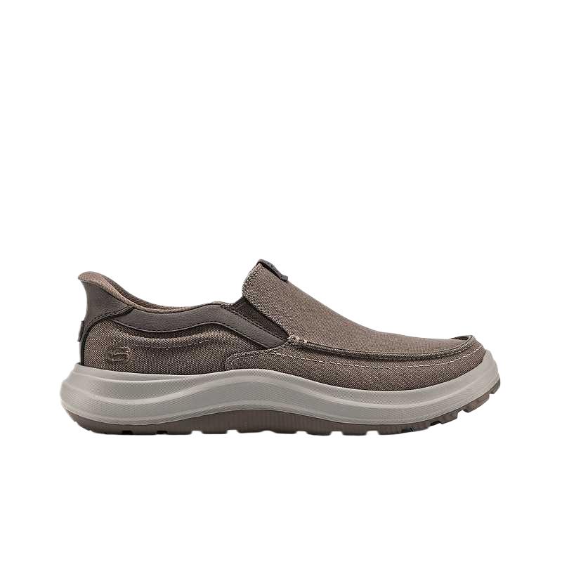 Skechers Мужские модные повседневные кроссовки для ходьбы из США Мужская кепка 205604-BRN