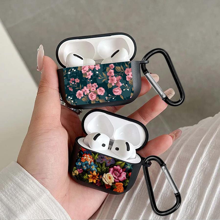 Чехол для Airpods 4 Pro 2 Pro2 3 Pro3 1 Чехлы для наушников Чехол Маленькие Цветочные Узоры Мода
