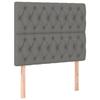 Maison Exclusive - Tête de lit Gris foncé 90x7x118/128 cm Tissu