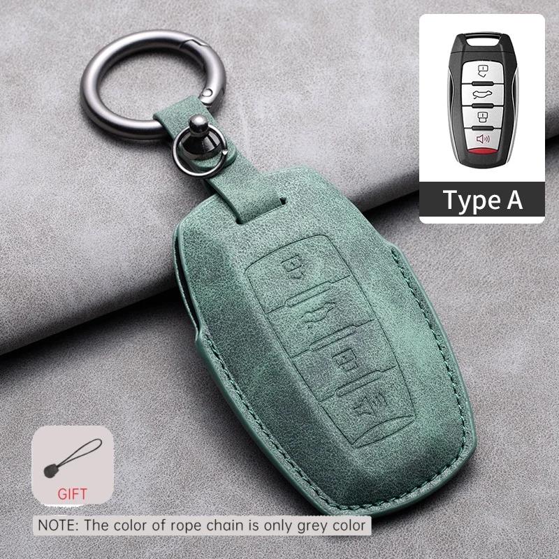 Leather Car Key Case Cover Holder Keychain Shell for Great Wall Haval Jolion 2025 H6 H7 H4 H9 F5 F7 F7X F7H H2S GWM Dargo
