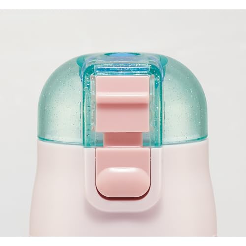 Skater Children's Water Bottle, 2-Way, 470ml (Direct Drinking) or 430ml (Cup Drinking), Disney Princess Design, 24-inch, Girls, Stainless Steel, Insul