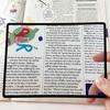 1pc Book Page Magnification 180X120mm, Ultra Thin Convenient PVC Magnifier