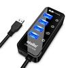 Atolla USB 4 5Gbps High Speed Data USB HUB Expansion 1 Charging Independent Bus Powered 3.0 Hub, Ports, Transfer, 3.0 + Port, Switch,