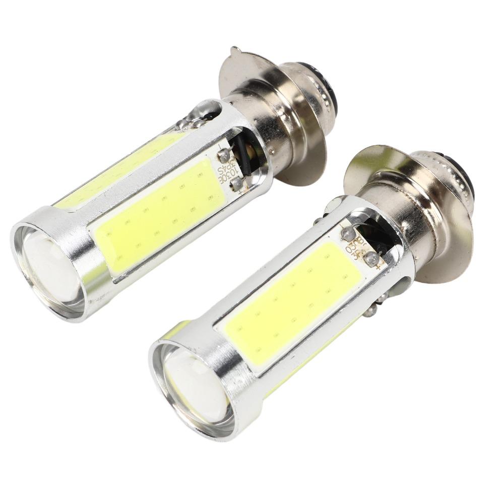 2Pcs Headlight Replacement COB LED Headlight Bulbs H6M Base ATV Headlight Bulbs