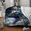 Chelsea Fc Football Player Customize Text Blanket Throw Customizable Blanket Comfortable Versatile for Chair Living Room Office Chair Livingroom