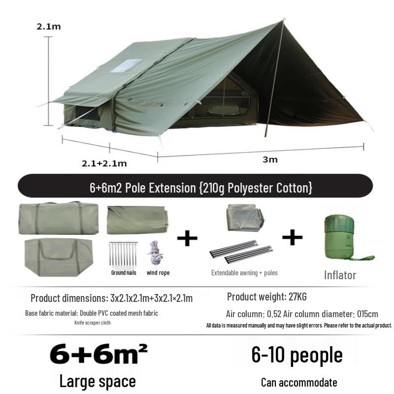 ZISIZ Four-Season Large Space Camping Tent
