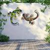 2-Piece Iron Gecko Wall Decorations, Suitable For Home Garden Courtyard Decoration, Door Frame Decoration Home Beautification En