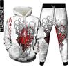 Poker Graphic 3D Print Men's Outdoor Fashion Clothing Tracksuit Costume Homme 2 Pieces Set Hoodies Jogging Pants Oversized S-6XL