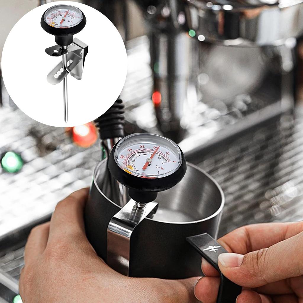 SINGERTOP Термометр для капельной кофеварки, Термометр для кофе, Жидкостный термометр, На прищепке, Моющийся, 0-100°CЦельсийФаренгейт, для капельного пара, капельной кофеварки, молока