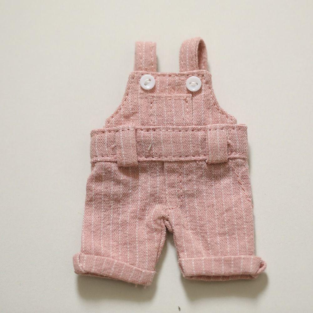 Dressing Game 12cm Cotton Doll's Clothes Suspender Pants Plush Bear Clothes  Children Gift