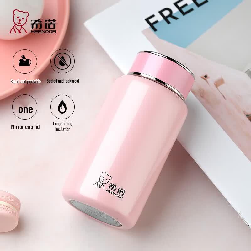 Heenoor 316L Stainless Steel Mini Portable Thermos 190ml