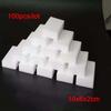 100 шт./лот Меламиновая губка Ластик Белый Инструменты для уборки Чистящая губка Очиститель Автомобиль Офис Для кухни Офис Ванная комната 10*6*2см