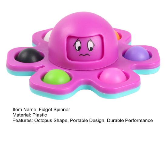 Спиннер Непоседа в форме Осьминога, Вращающийся Гироскоп для Снятия Стресса, Портативный Декомпрессионный Спиннер, Помощь для Концентрации