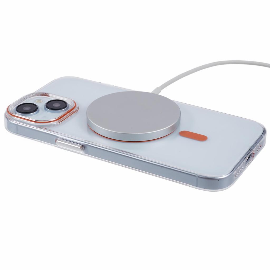 Для iPhone 13 Магнитный чехол для телефона Утолщенная жесткая поликарбонатная крышка с металлическими кнопками