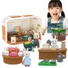 Mini Supermarket Shopping Games Dollhouse Furniture Accessories Intellectual Education Toys for Kid Family Interaction Toys