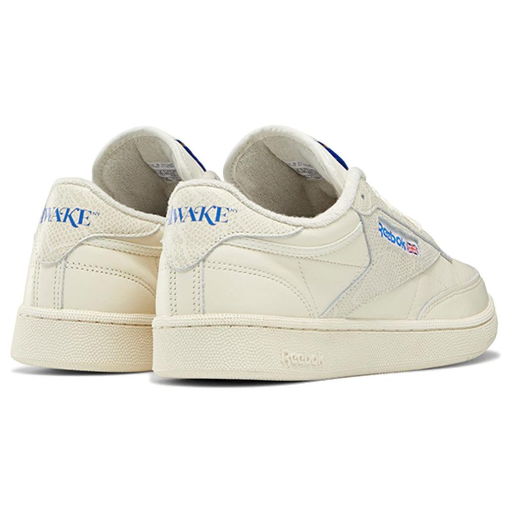 Кроссовки унисекс Awake NY x Reebok Club C 85 Белая змеиная кожа Кремовый Песочный Меловой H03328