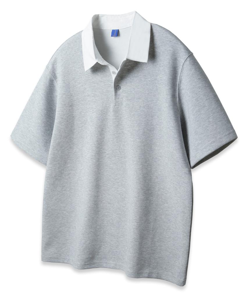 ALVINCLO [Deluxe] Ponte Rugby Collared Short Sleeve Tee Dlx2917 (4 Colors)