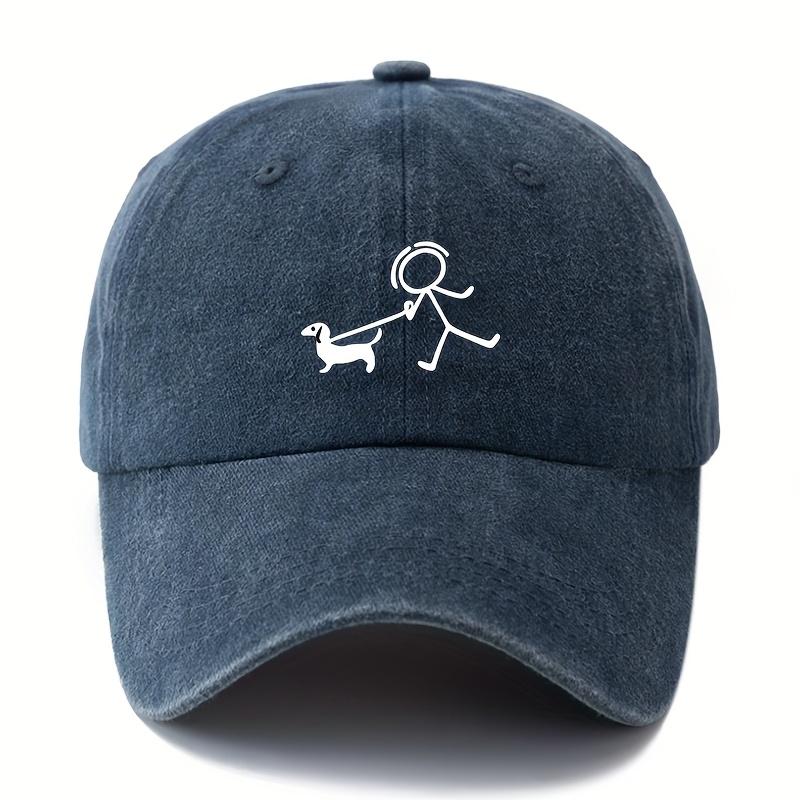 Модная бейсболка с принтом для собак, подарок для любителей собак, простой и стильный дизайн, снаряжение для путешествий на открытом воздухе