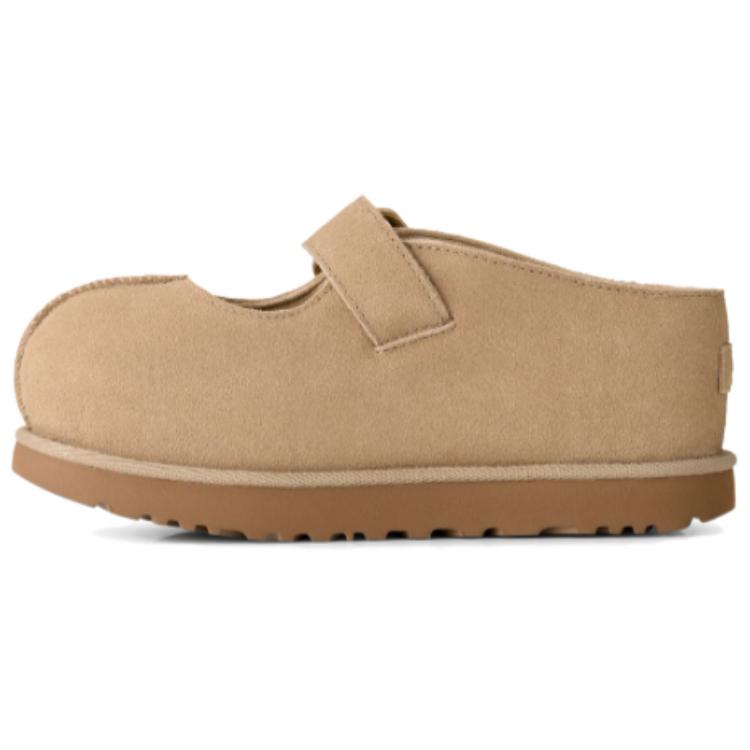 UGG Золотая Семейная Блестящая Серия Венера Обувь Mary Jane на Толстой Подошве Женская Обувь Горчичный 1187514-MDSD