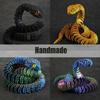 60Cm 3D Printed Snake Rotatable Joints Snake Figurines Creative Home Office Desktop Crafts Ornament  New Year Crafts Gift