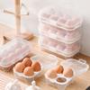 Портативный лоток для хранения яиц, 3/4/8 сетка, прозрачный противоударный контейнер для яиц, водонепроницаемый лоток для яиц, кухонный органайзер для улицы