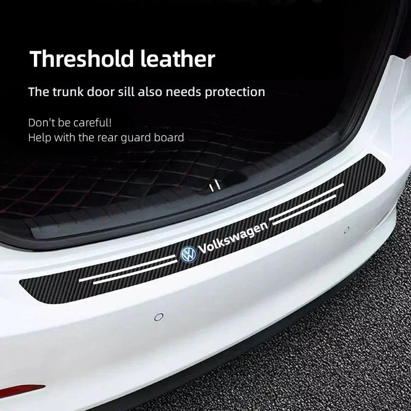 Car Door Sill Protector Sticker Threshold Non-slip Pad Mat For VW GTI Rline Polo Golf 6 7 Passat CC Tiguan Arteon T-ROC Scirocco zr8