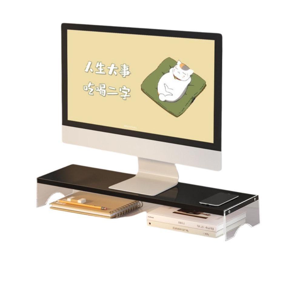 Однослойная/Двухслойная Акриловая Плавающая Подставка для Компьютера Защита Шеи Комфортная Высота для Просмотра Подставка для Настольного Ноутбука