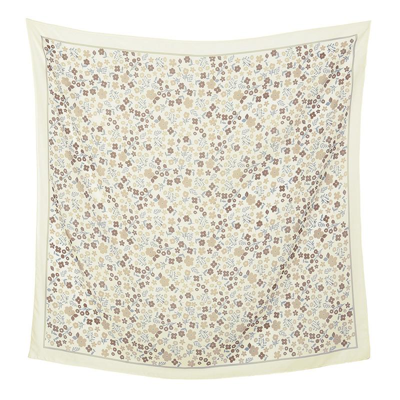Autumn and Winter Hot-selling New Floral Printing Large-size Square Scarf Women's Popular Malay Women's Headscarf