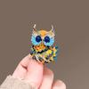 Enamel Owl Brooches for Women Lovely Cartoon Bird Animal Brooch Pin Office Party Jewelry Gift