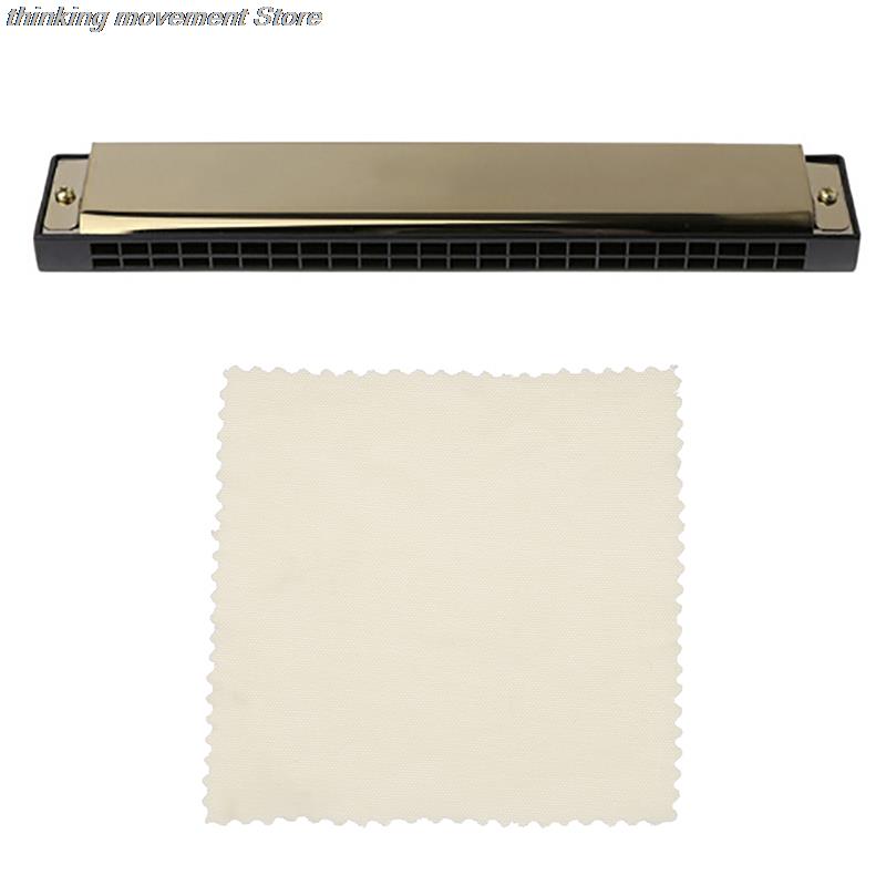 New Professional 24 Hole Harmonica C Key Metal Harmonica Instrument For Beginners 4 Color