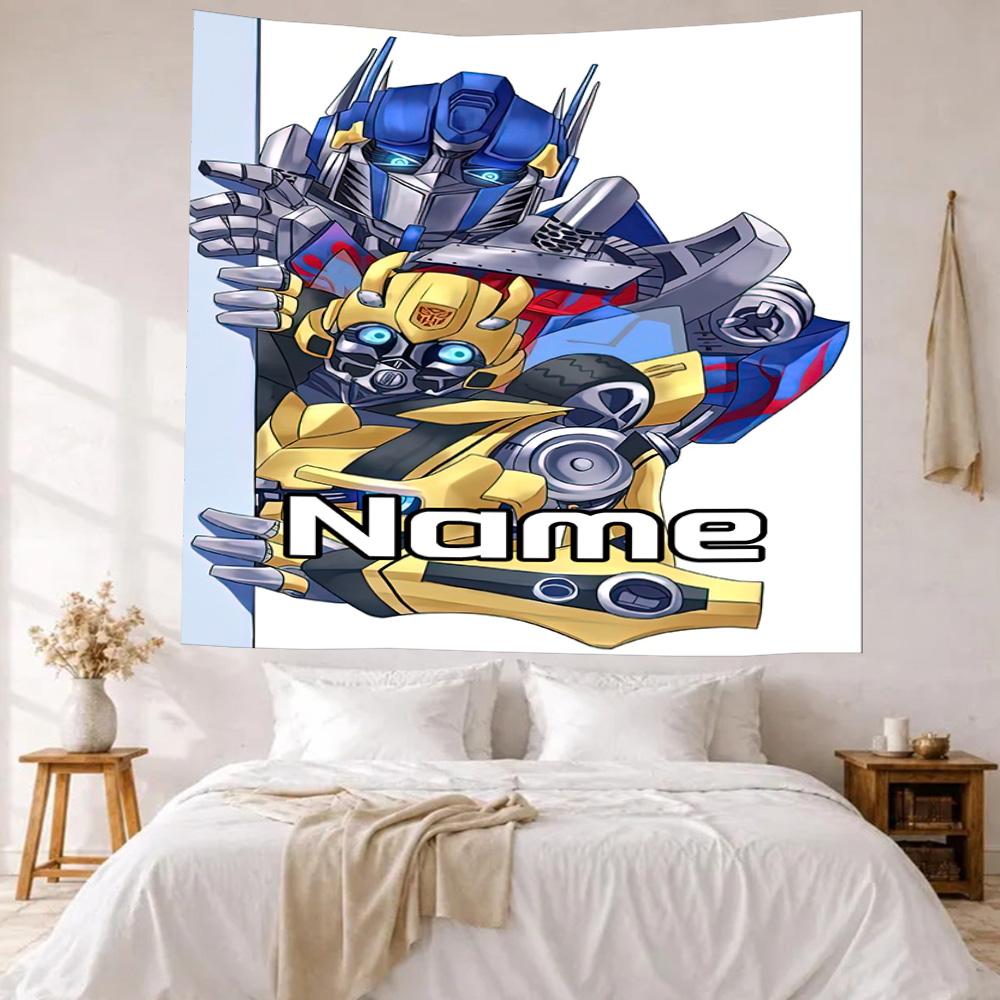 Love Transformers Custom Your Name Wall Decor Tapestry Art For Pet Memorial Birthdaywedding Party Backdrop Family Gift