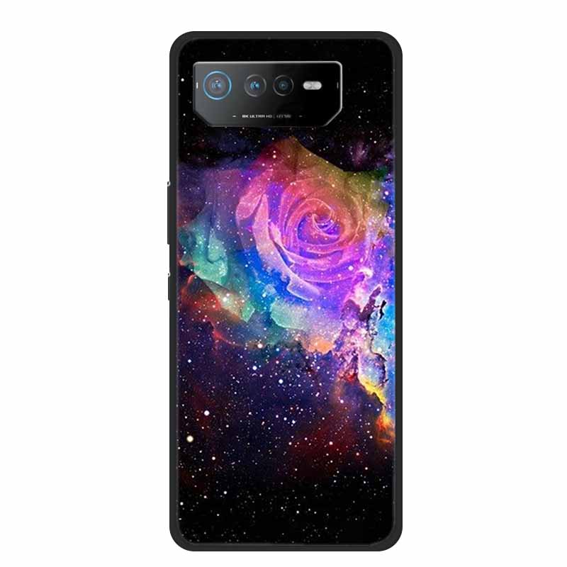 Чехол для телефона Asus ROG Phone 6D Ultimate Задняя крышка Черный ТПУ Силикон Мягкий Чехол Для Asus ROG Phone 6 Pro Чехол Phone6 Pro