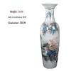 Керамическая напольная ваза с ручной росписью «Персик и Сад»