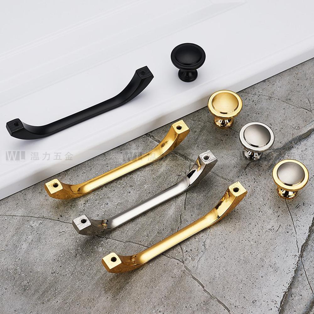 Decor Kitchen Cupboard Zinc Alloy Furniture Hardware Door Handle Wardrobe Door Knob Drawer Handles