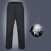 Men's Winter Business Warm Pants Padded High Waist Plus Size Trousers