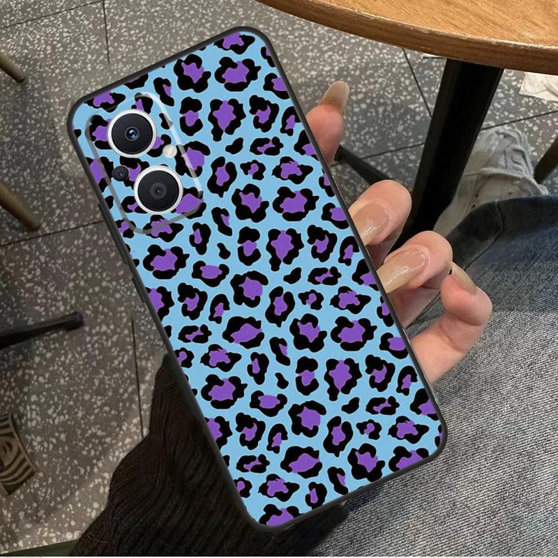 Леопардовая Кожа Для OPPO Reno 14 13 12 11 10 Pro 8T 11F 12F 13F 14F 7 8 Lite OPPO Find X8 X6 X5 X9 Pro Чехол