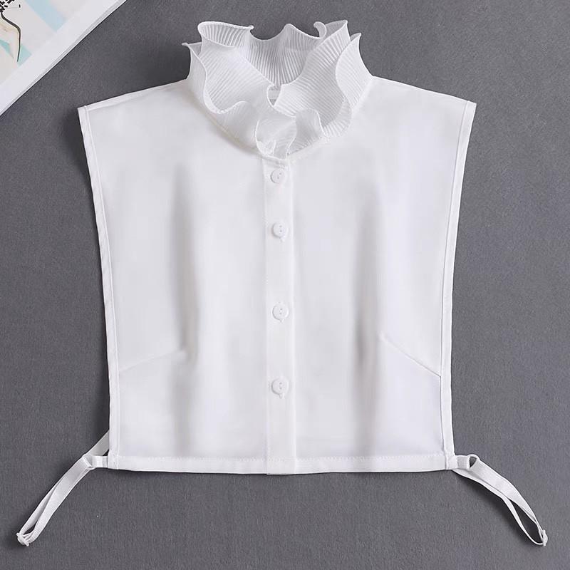 Ruffle Stand Fake Collar + Fake Cuffs Decoration Womens Blouse Detachable Shirt Collar Sweater False Collars Top Accessories