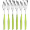 Набор вилок для торта Glamour, зеленые, 6 шт (GLMU-021F17/6)