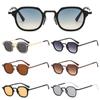Y2K Punk Shades Metal Frame Driving Sun Glasses Fashion Small Square Sunglasses  for Women & Men