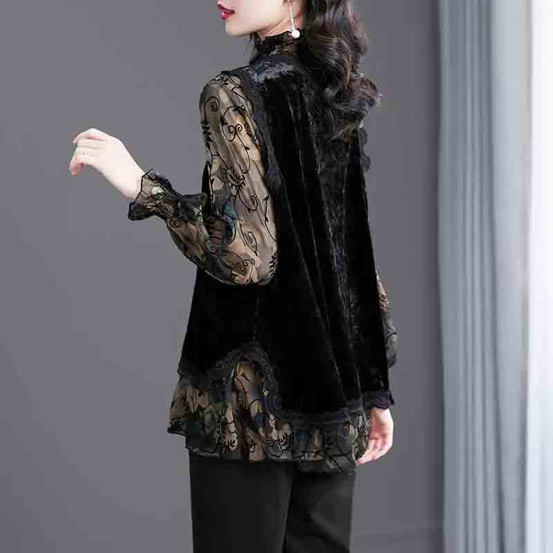 Bottom Shirt T-shirt Women's Autumn and Winter High-end Big-name Fashion Temperament Tops