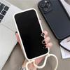 Чехол для телефона iPhone 14 13 15 Pro Max 12 11 X XR XS 7 8 Plus SE 2020 2022, регулируемый ремешок через плечо, веревка, мягкий чехол