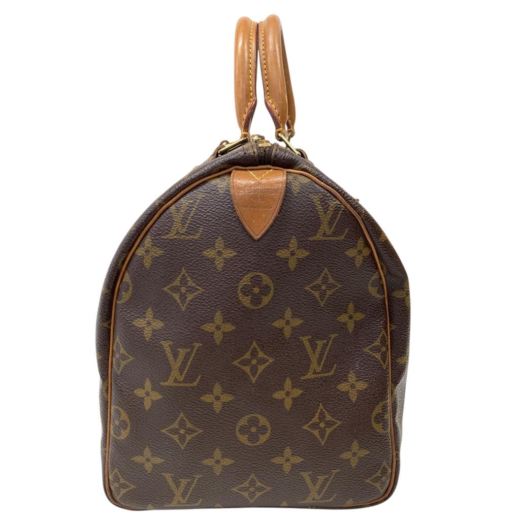 Used Louis Vuitton Monogram Speedy 30 M41526 Boston Bag Brown SP0934 Authentic 1224