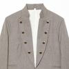 Womens Slim Fit Blazer With Double Breasted Buttons Street Style TR Fabric Long Sleeve Jacket