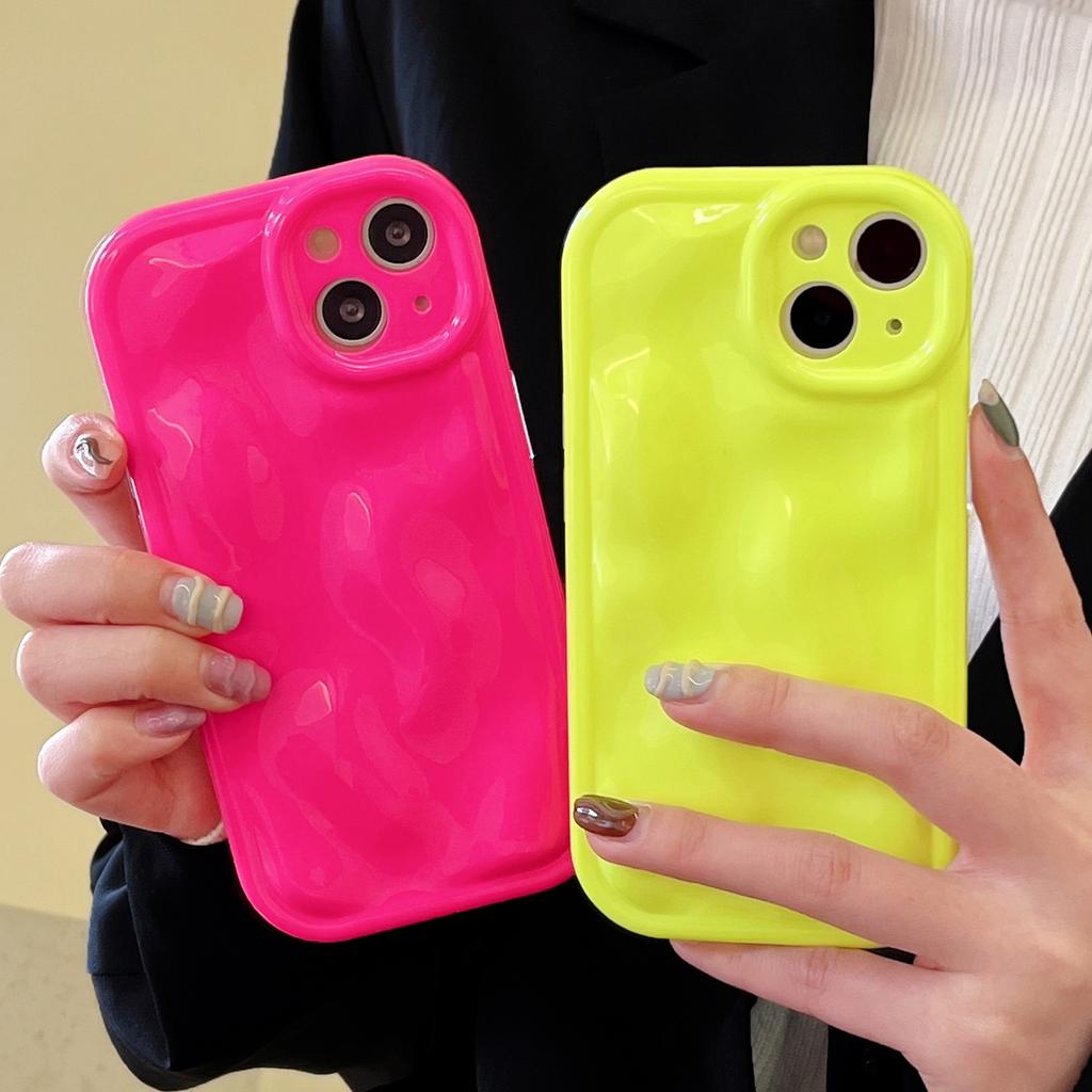 Модный флуоресцентный глянцевый чехол для телефона с 3d метеоритным узором для Iphone 14 13 12 11 Pro Max, роскошный мягкий силиконовый чехол на заднюю панель