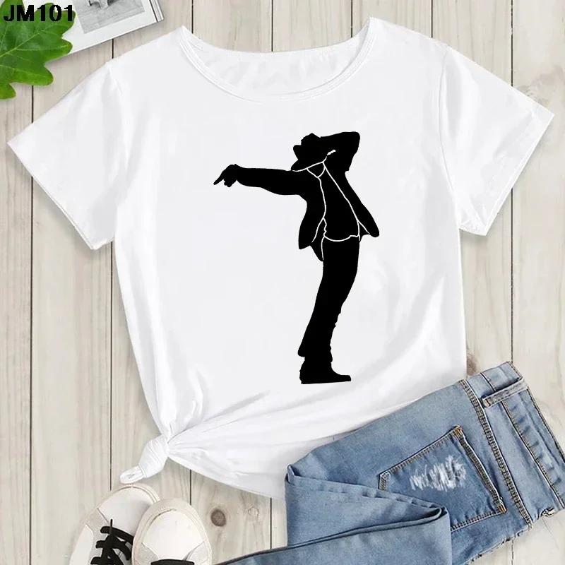 Графическая мужская и детская футболка Michael Jackson Y2K Высококачественный хлопок Повседневная летняя Рок-мода Короткий рукав Круглый вырез Футболка